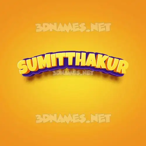 sumitthakur in Orange Toon style - 3D name wallpaper sumitthakur in Orange Toon style - 3D name wallpaper