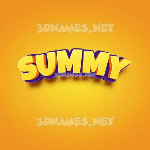 summy in Orange Toon style - 3D name wallpaper summy in Orange Toon style - 3D name wallpaper