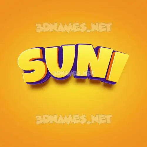suni in Orange Toon style - 3D name wallpaper suni in Orange Toon style - 3D name wallpaper