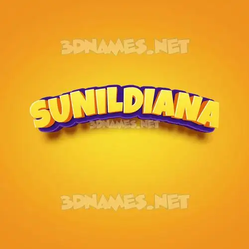 sunildiana in Orange Toon style - 3D name wallpaper sunildiana in Orange Toon style - 3D name wallpaper