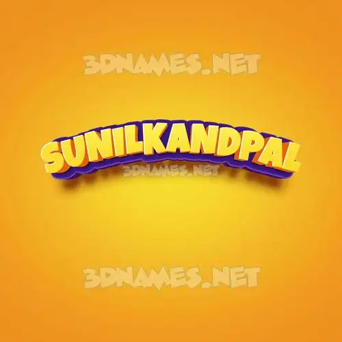 sunilkandpal in Orange Toon style - 3D name wallpaper sunilkandpal in Orange Toon style - 3D name wallpaper