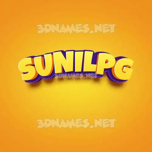 sunilpg in Orange Toon style - 3D name wallpaper sunilpg in Orange Toon style - 3D name wallpaper
