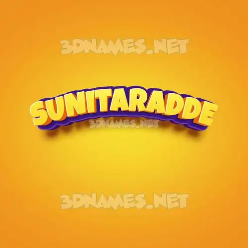 sunitaradde in Orange Toon style - 3D name wallpaper sunitaradde in Orange Toon style - 3D name wallpaper