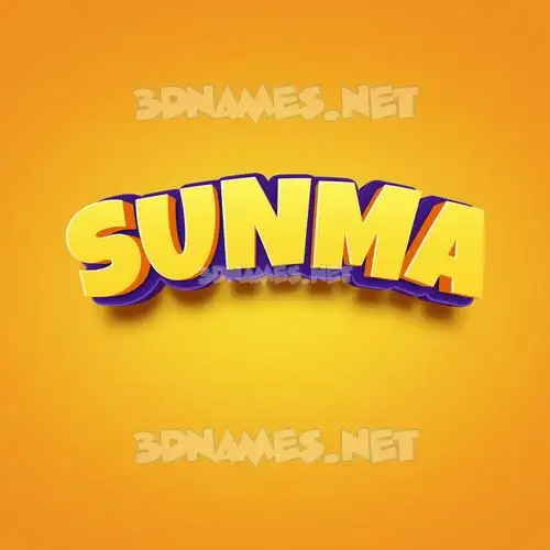 sunma in Orange Toon style - 3D name wallpaper sunma in Orange Toon style - 3D name wallpaper