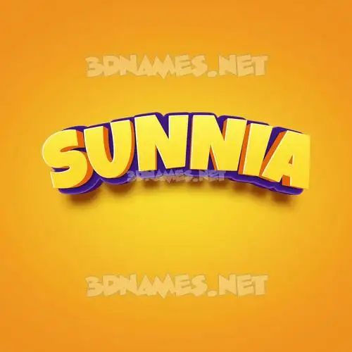 sunnia in Orange Toon style - 3D name wallpaper sunnia in Orange Toon style - 3D name wallpaper
