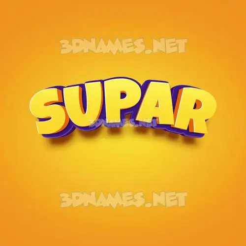 supar in Orange Toon style - 3D name wallpaper supar in Orange Toon style - 3D name wallpaper