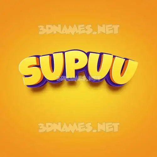 supuu in Orange Toon style - 3D name wallpaper supuu in Orange Toon style - 3D name wallpaper