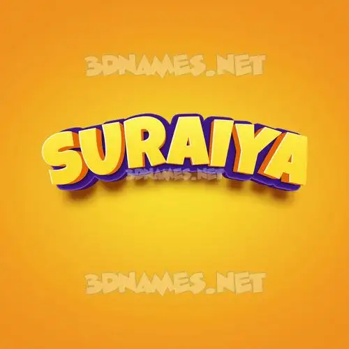 suraiya in Orange Toon style - 3D name wallpaper suraiya in Orange Toon style - 3D name wallpaper