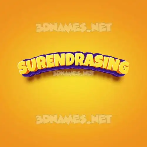 surendrasing in Orange Toon style - 3D name wallpaper surendrasing in Orange Toon style - 3D name wallpaper