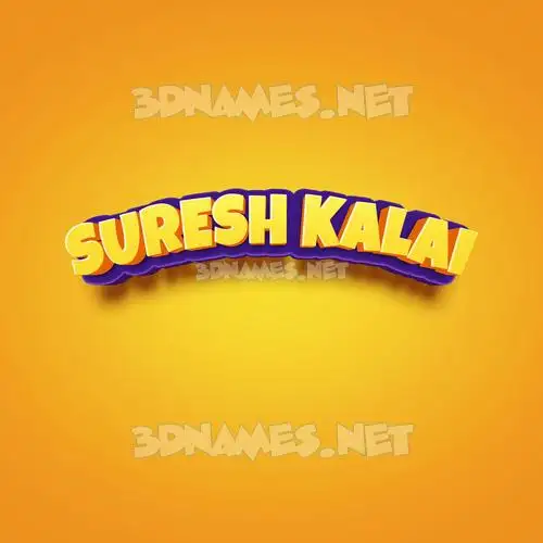 suresh kalai in Orange Toon style - 3D name wallpaper suresh kalai in Orange Toon style - 3D name wallpaper
