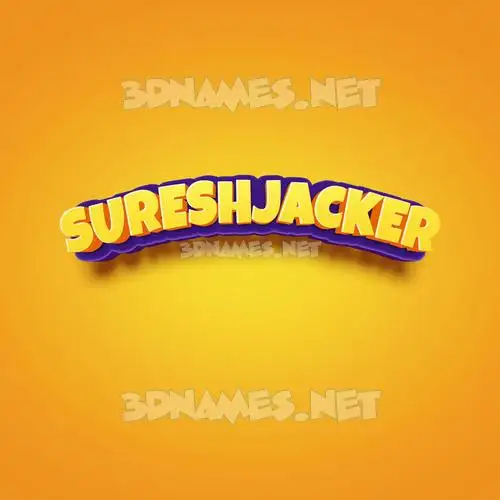sureshjacker in Orange Toon style - 3D name wallpaper sureshjacker in Orange Toon style - 3D name wallpaper