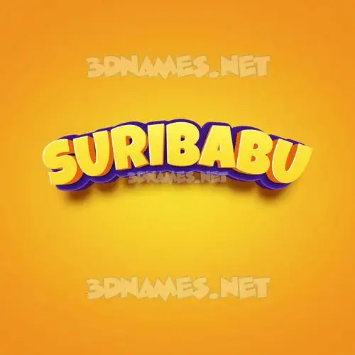 suribabu in Orange Toon style - 3D name wallpaper suribabu in Orange Toon style - 3D name wallpaper