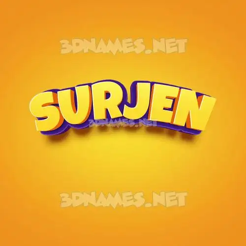 surjen in Orange Toon style - 3D name wallpaper surjen in Orange Toon style - 3D name wallpaper