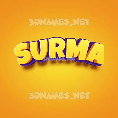 surma in Orange Toon style - 3D name wallpaper surma in Orange Toon style - 3D name wallpaper