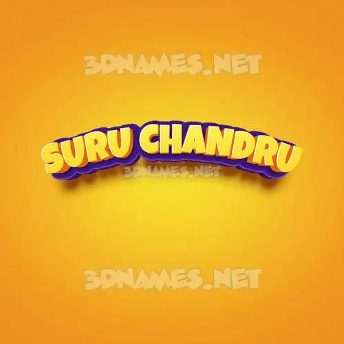 suru chandru in Orange Toon style - 3D name wallpaper suru chandru in Orange Toon style - 3D name wallpaper