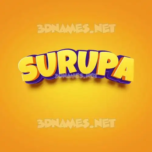 surupa in Orange Toon style - 3D name wallpaper surupa in Orange Toon style - 3D name wallpaper