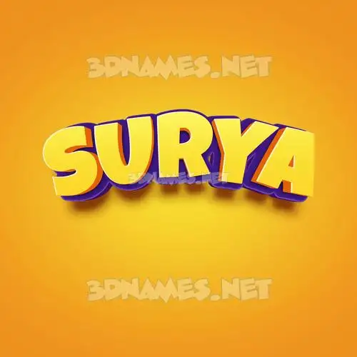 surya in Orange Toon style - 3D name wallpaper surya in Orange Toon style - 3D name wallpaper