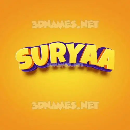suryaa in Orange Toon style - 3D name wallpaper suryaa in Orange Toon style - 3D name wallpaper