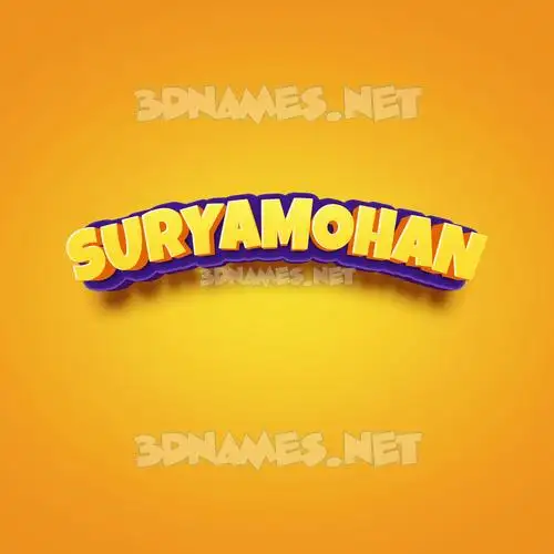 suryamohan in Orange Toon style - 3D name wallpaper suryamohan in Orange Toon style - 3D name wallpaper