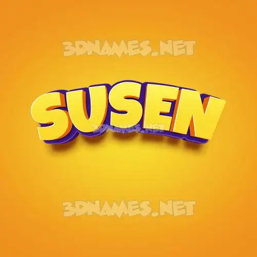 susen in Orange Toon style - 3D name wallpaper susen in Orange Toon style - 3D name wallpaper