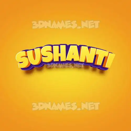 sushanti in Orange Toon style - 3D name wallpaper sushanti in Orange Toon style - 3D name wallpaper