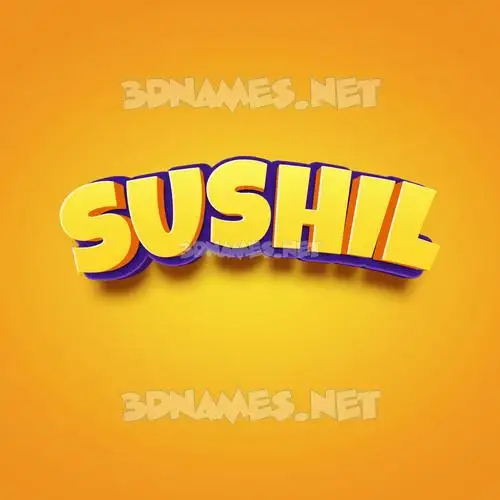 sushil in Orange Toon style - 3D name wallpaper sushil in Orange Toon style - 3D name wallpaper