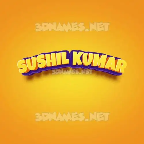 sushil kumar in Orange Toon style - 3D name wallpaper sushil kumar in Orange Toon style - 3D name wallpaper