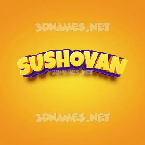 sushovan in Orange Toon style - 3D name wallpaper sushovan in Orange Toon style - 3D name wallpaper
