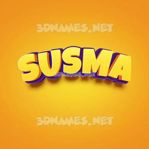 susma in Orange Toon style - 3D name wallpaper susma in Orange Toon style - 3D name wallpaper