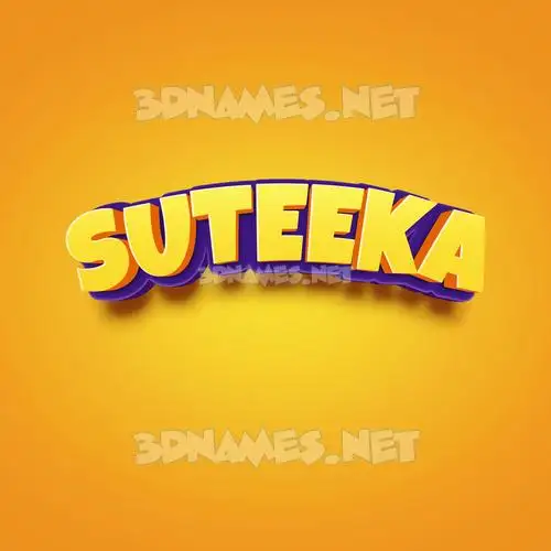 suteeka in Orange Toon style - 3D name wallpaper suteeka in Orange Toon style - 3D name wallpaper