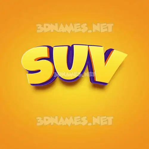 suv in Orange Toon style - 3D name wallpaper suv in Orange Toon style - 3D name wallpaper