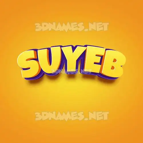 suyeb in Orange Toon style - 3D name wallpaper suyeb in Orange Toon style - 3D name wallpaper