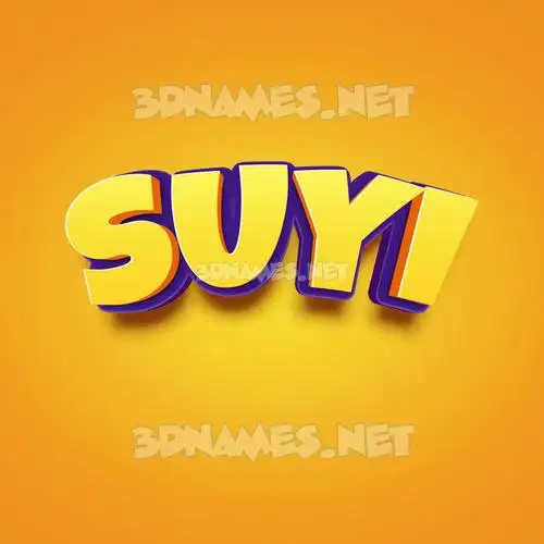 suyi in Orange Toon style - 3D name wallpaper suyi in Orange Toon style - 3D name wallpaper