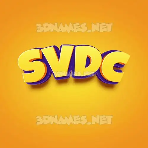 svdc in Orange Toon style - 3D name wallpaper svdc in Orange Toon style - 3D name wallpaper