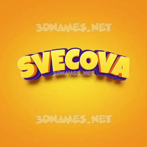 svecova in Orange Toon style - 3D name wallpaper svecova in Orange Toon style - 3D name wallpaper