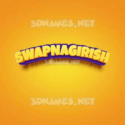 swapnagirish in Orange Toon style - 3D name wallpaper swapnagirish in Orange Toon style - 3D name wallpaper