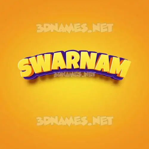 swarnam in Orange Toon style - 3D name wallpaper swarnam in Orange Toon style - 3D name wallpaper