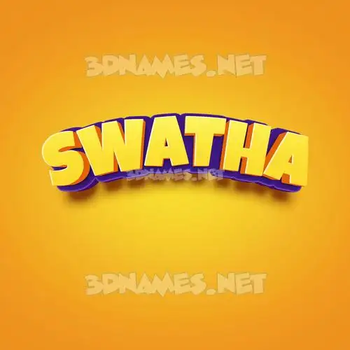 swatha in Orange Toon style - 3D name wallpaper swatha in Orange Toon style - 3D name wallpaper