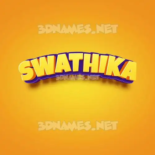 swathika in Orange Toon style - 3D name wallpaper swathika in Orange Toon style - 3D name wallpaper