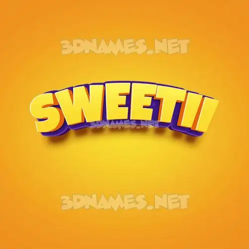 sweetii in Orange Toon style - 3D name wallpaper sweetii in Orange Toon style - 3D name wallpaper