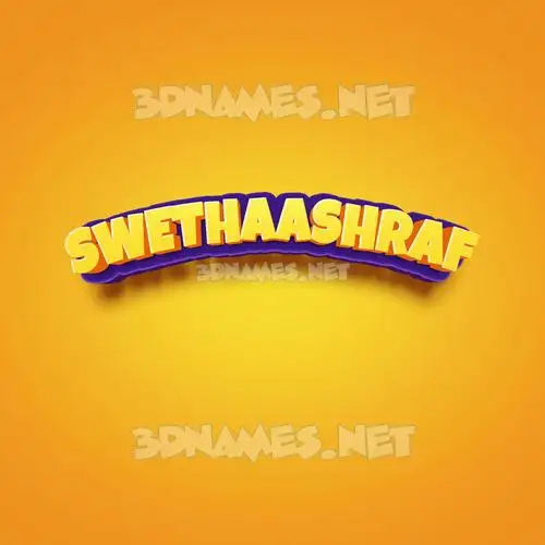 swethaashraf in Orange Toon style - 3D name wallpaper swethaashraf in Orange Toon style - 3D name wallpaper