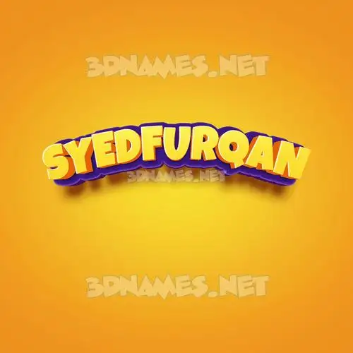 syedfurqan in Orange Toon style - 3D name wallpaper syedfurqan in Orange Toon style - 3D name wallpaper