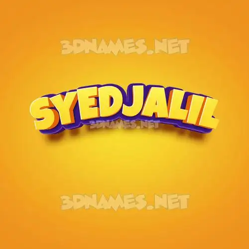 syedjalil in Orange Toon style - 3D name wallpaper syedjalil in Orange Toon style - 3D name wallpaper