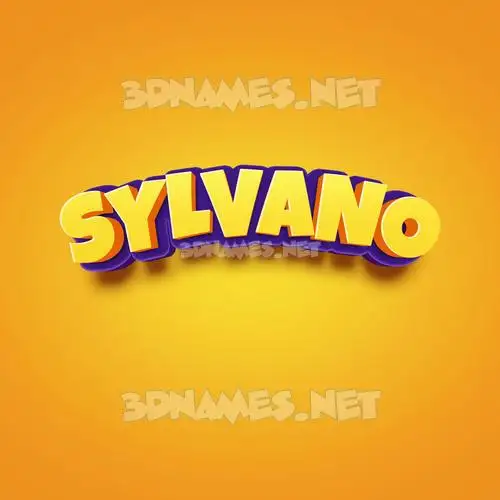 sylvano in Orange Toon style - 3D name wallpaper sylvano in Orange Toon style - 3D name wallpaper