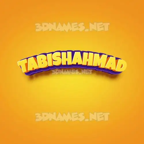 tabishahmad in Orange Toon style - 3D name wallpaper tabishahmad in Orange Toon style - 3D name wallpaper