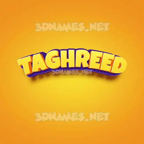 taghreed in Orange Toon style - 3D name wallpaper taghreed in Orange Toon style - 3D name wallpaper