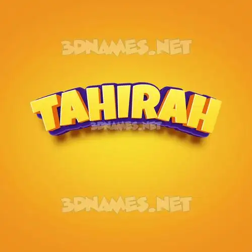 tahirah in Orange Toon style - 3D name wallpaper tahirah in Orange Toon style - 3D name wallpaper