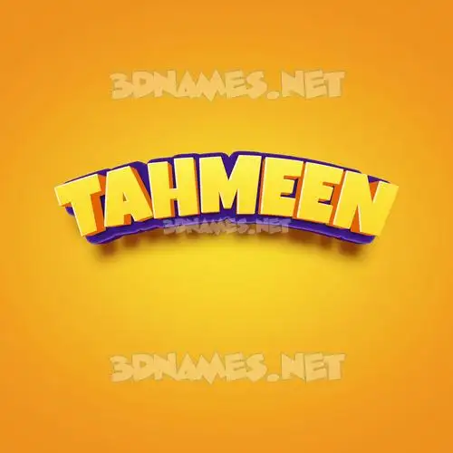 tahmeen in Orange Toon style - 3D name wallpaper tahmeen in Orange Toon style - 3D name wallpaper