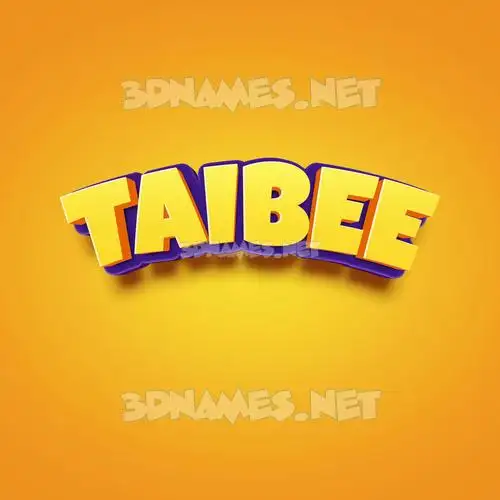 taibee in Orange Toon style - 3D name wallpaper taibee in Orange Toon style - 3D name wallpaper