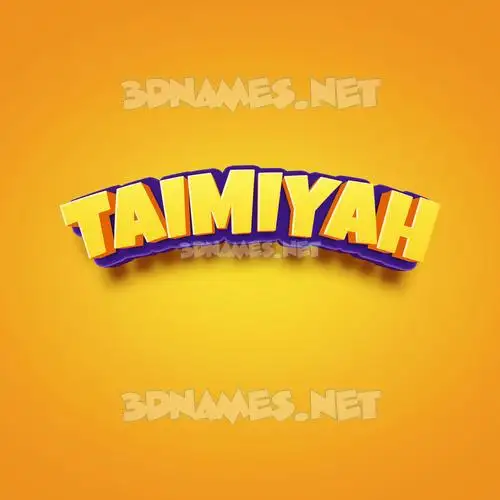 taimiyah in Orange Toon style - 3D name wallpaper taimiyah in Orange Toon style - 3D name wallpaper